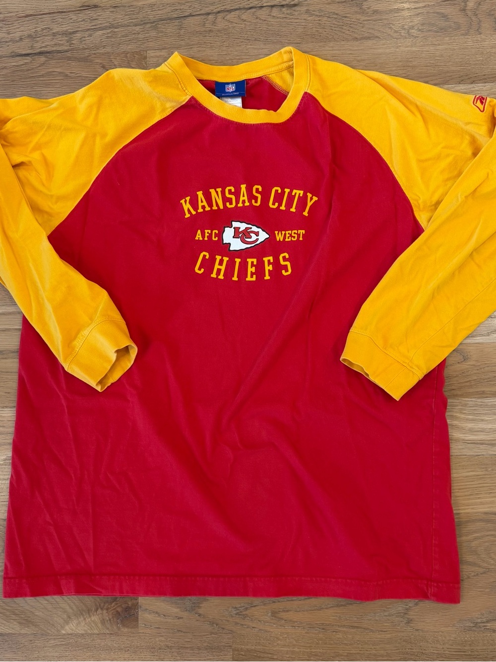 Vintage 2000s Reebok Kansas City Chiefs Long Sleeve Shirt Mens XL NFL Y2K